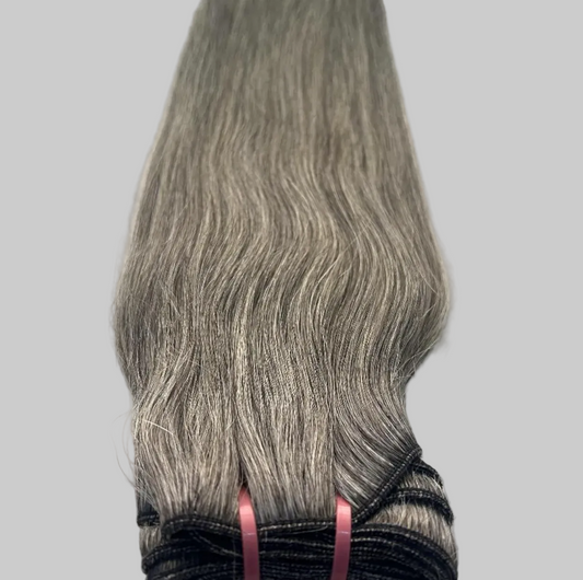 RAW Sɪʟᴠᴇʀ Nᴀᴛᴜʀᴀʟ Sᴛʀᴀɪɢʜᴛ Hᴀɪʀ Bᴜɴᴅʟᴇs