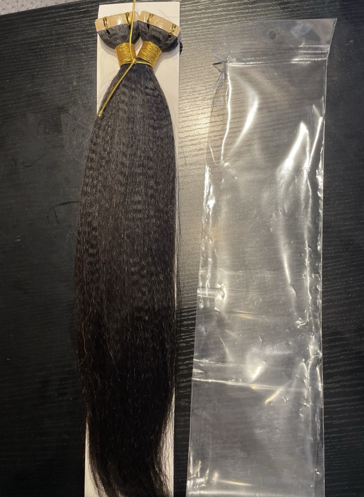 Tᴀᴘᴇ-ⵊɴ Extensions- Textured Royalty Straight