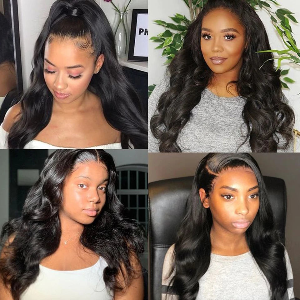 Body Wave Lace Front Wig For Black Women Body Wave Frontal Wig 13*5*2 T Lace Wigs Transparent Lace Front Human Hair Wigs