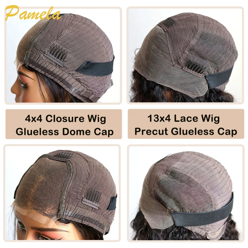 Wᴇᴀʀ & Gᴏ Gʟᴜᴇʟᴇss 250% Dᴇɴsɪᴛʏ HD Uɴᴘʀᴏᴄᴇssᴇᴅ Bʀᴀᴢɪʟɪᴀɴ Lᴀᴄᴇ Fʀᴏɴᴛ Hᴜᴍᴀɴ Hᴀɪʀ Oᴍʙʀᴇ Wɪɢ