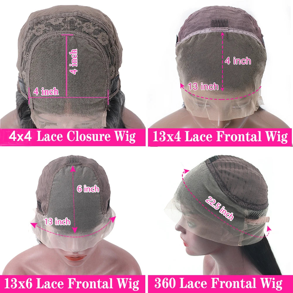 Chocolate Brown Body Wave Lace Front Wig Transparent 13x6 HD Lace Frontal Wigs 30 Inch 13x4 Pre Plucked Colored Human Hair Wigs