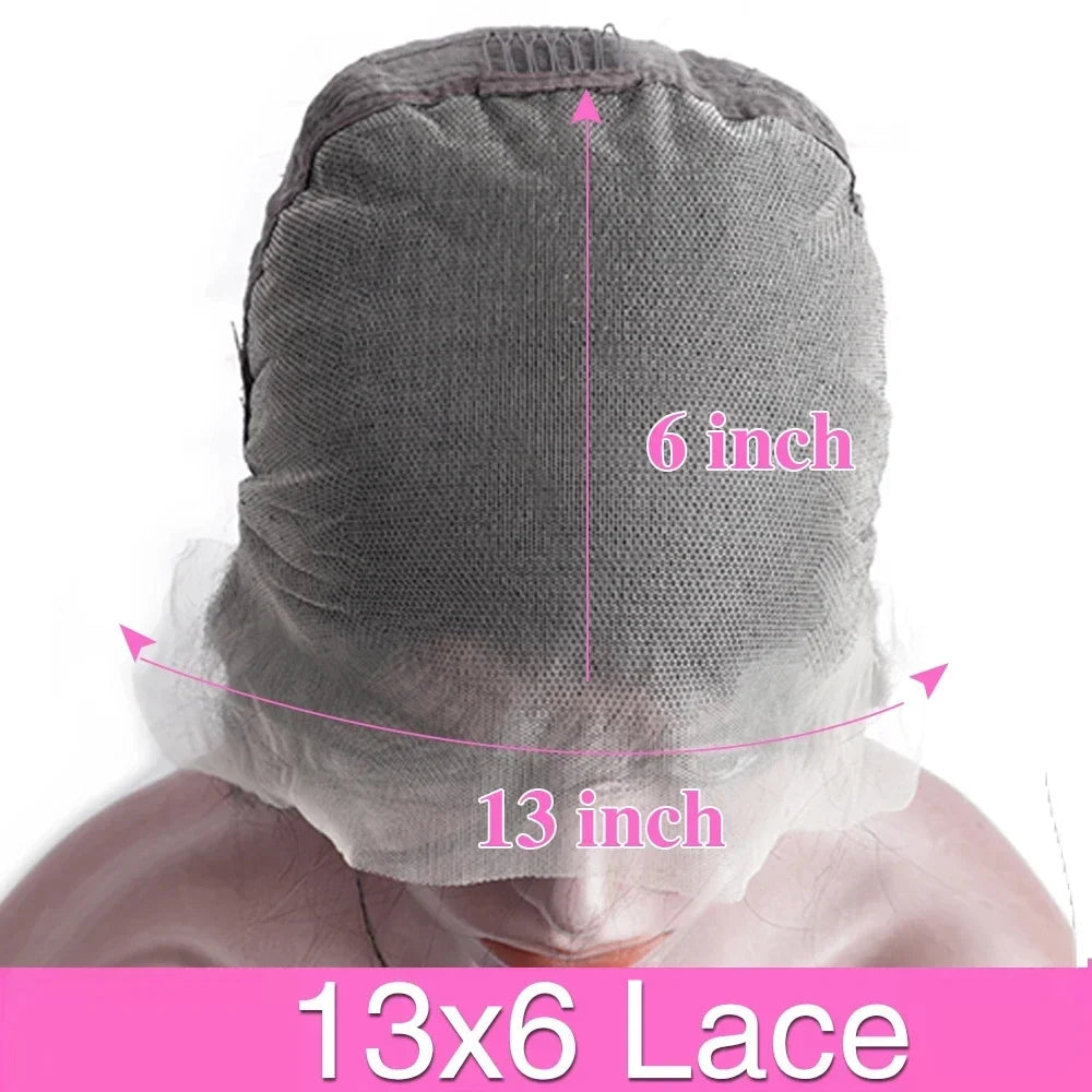 Hair for Hair Extensions Human Hair Wigs13x6 HD Chocolate Brown Bone Straight Lace Front Wig 36 Inch Lace Frontal Wig