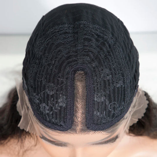 Curly Blond Human Hair Glueless Wigs