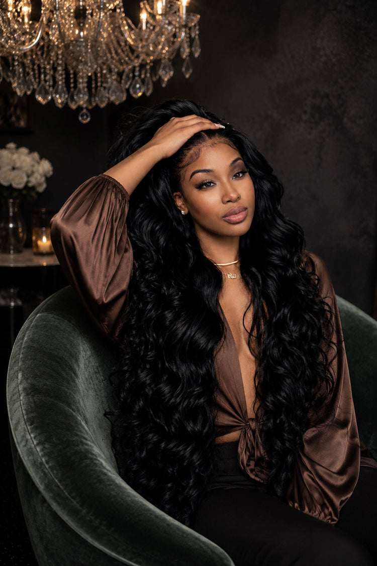 JET BLACK HAIR