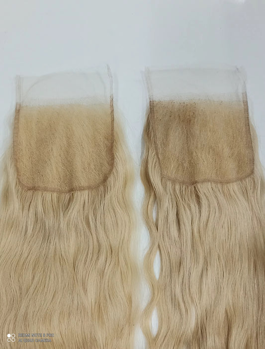 2x6 HD Lᴀᴄᴇ Nᴀᴛᴜʀᴀʟ Sᴛʀᴀɪɢʜᴛ Bʟᴏɴᴅᴇ 613 Rᴀᴡ Hᴀɪʀ Cʟᴏsᴜʀᴇ | Bᴇʟʟᴍᴀᴢɪ Pʟᴀᴛɪɴᴜᴍ Lᴜxᴇ