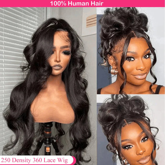 Lace Front Wig Human Hair Body Wave 360 Body Wave HD Lace Frontal wig Human Hair 360 Full Lace Wig Human Hair Pre Plucked