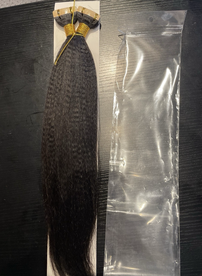 Tᴀᴘᴇ-ⵊɴ Extensions- Textured Royalty Straight