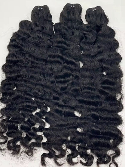 LUXE RAW Bᴜʀᴍᴇsᴇ Cᴜʀʟʏ Hᴀɪʀ Bᴜɴᴅʟᴇs