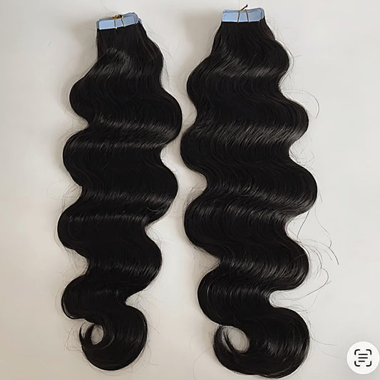 Jᴇᴛ Bʟᴀᴄᴋ Tᴀᴘᴇ ⵊɴ Hᴀɪʀ Exᴛᴇɴsɪᴏɴs