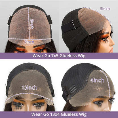 Wᴇᴀʀ & Gᴏ Gʟᴜᴇʟᴇss 13x4 Tʀᴀɴsᴘᴀʀᴇɴᴛ Lᴀᴄᴇ HD Bʀᴀᴢɪʟɪᴀɴ Hᴀɪʀ Bᴏʙ Wɪɢ