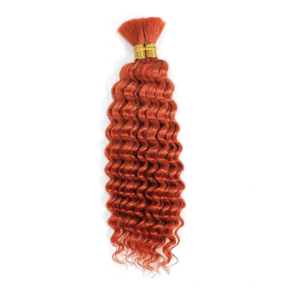 Human Braiding Hair Deep Wave Human Hair Curly Hair Wig Boho Braids 100g Deep Wave Human Hair