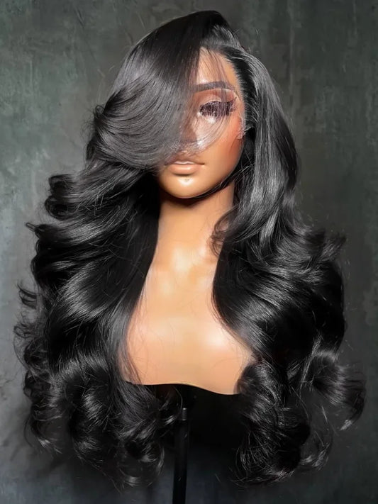 Bellmazi 30 40 Inch Body Wave 13x6 HD Lace Front Wigs Human Hair Water Wave 13x4 Transparent Lace Frontal Wig Brazilian For Women