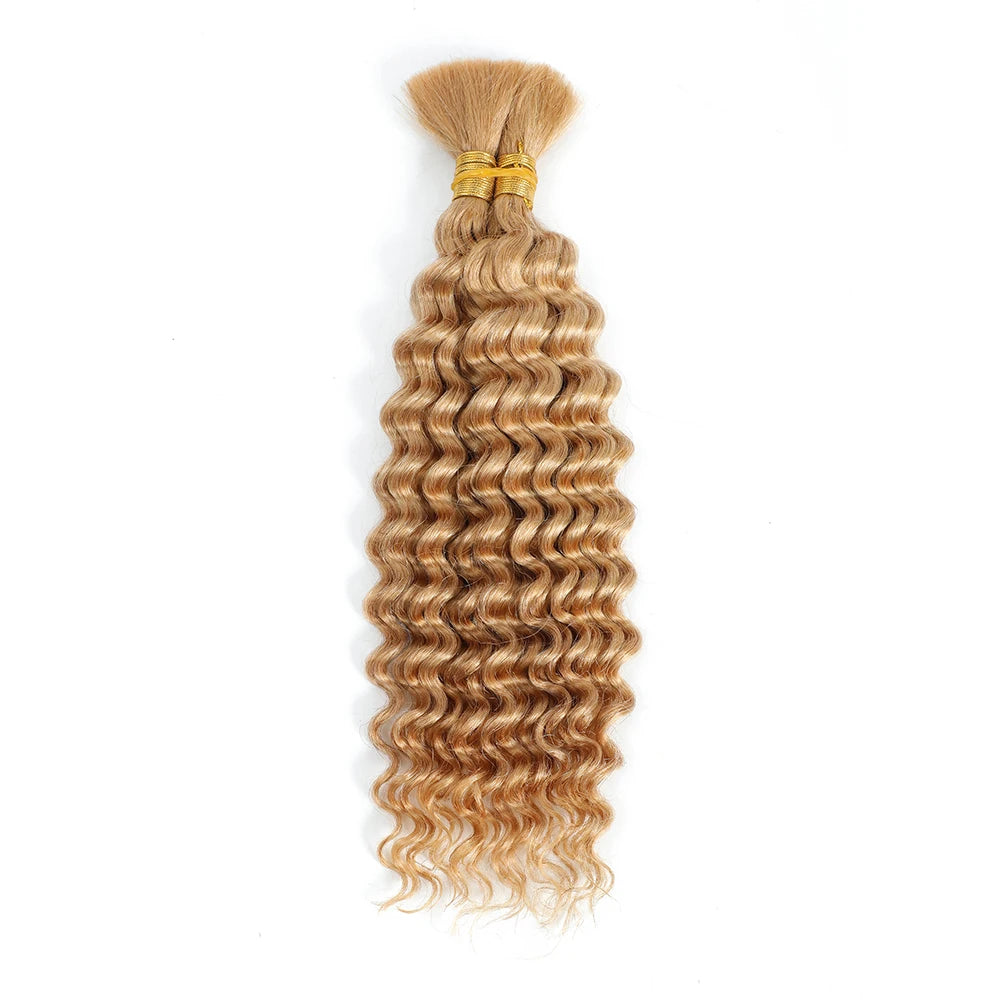 Human Braiding Hair Deep Wave Human Hair Curly Hair Wig Boho Braids 100g Deep Wave Human Hair